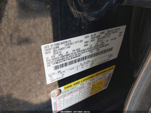 1FMJU1KT3LEA69287 Ford Expedition Limited