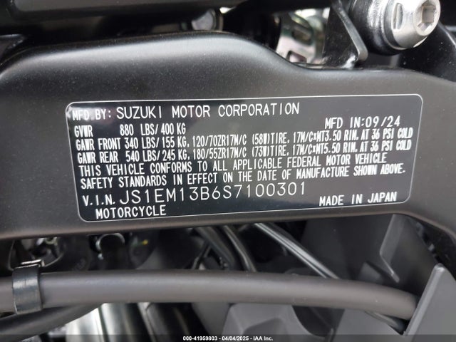 JS1EM13B6S7100301 Suzuki Fra1