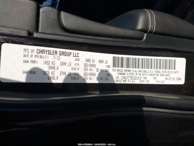1C4RJFCT5EC221015 Jeep Grand Cherokee Overland