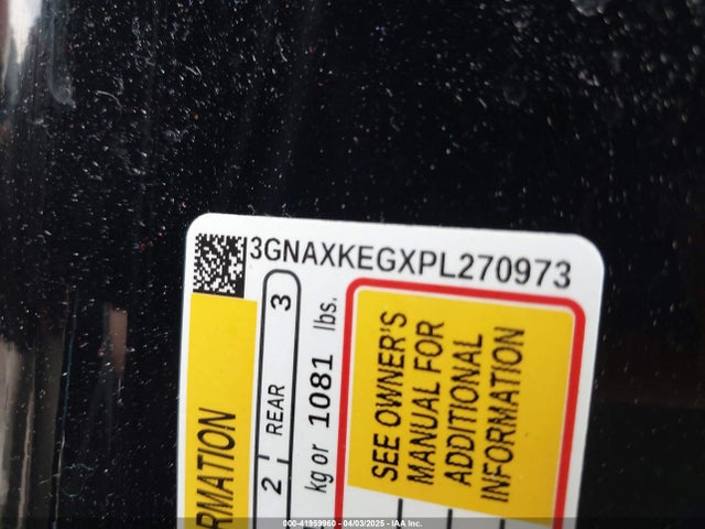 3GNAXKEGXPL270973 Chevrolet Equinox Fwd Lt