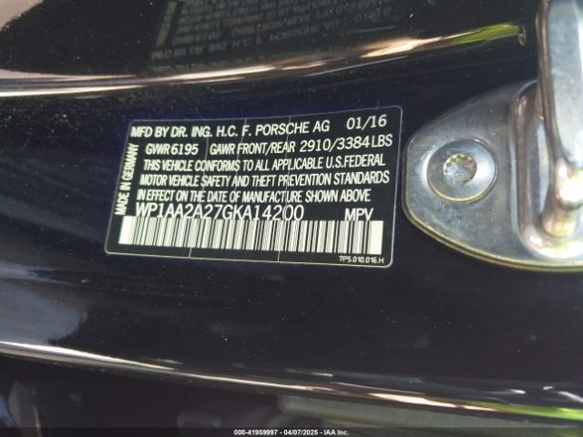 2016 PORSCHE CAYENNE WP1AA2A27GKA14200 Photo 8
