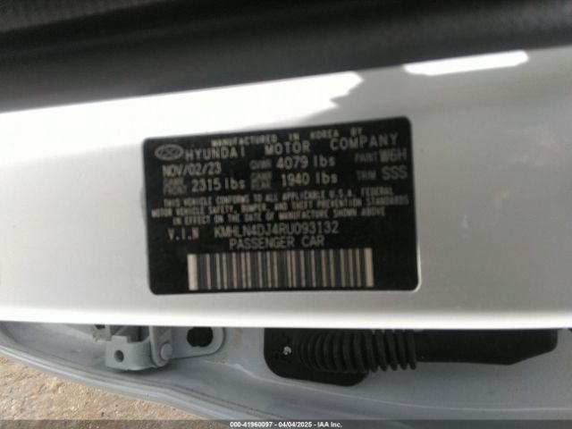 KMHLN4DJ4RU093132 Hyundai Elantra Hybrid Limited