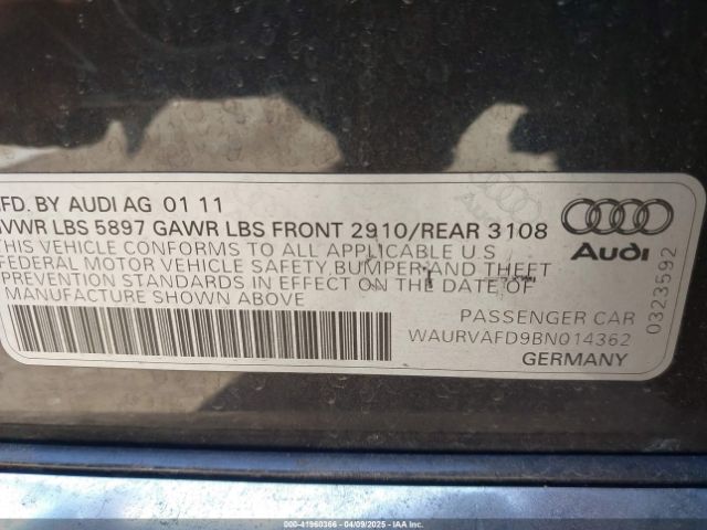 2011 AUDI A8 L WAURVAFD9BN014362 Photo 8