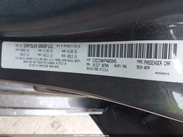 Chrysler 200 Limited 2015 1C3CCCAB4FN603345 Image 9