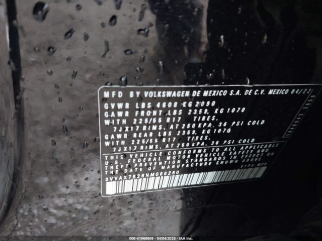 3VVAX7B26NM066260 Volkswagen Taos 1.5t S