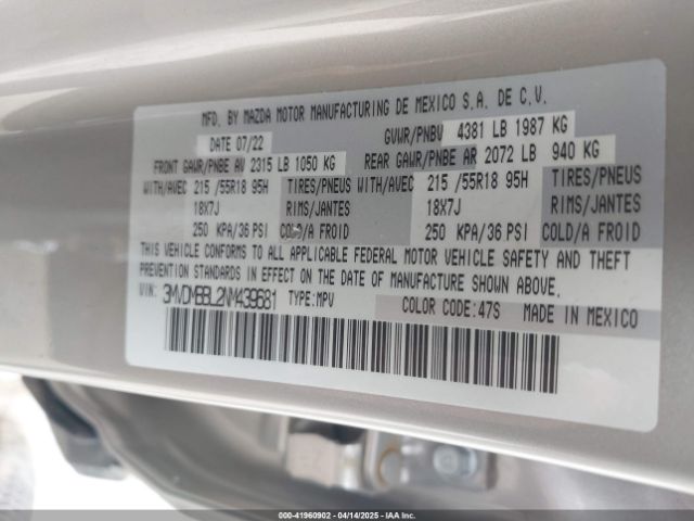 3MVDMBBL2NM439681 Mazda Cx-30 Select