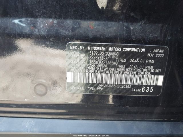 JA4J4UA85PZ020362 Mitsubishi Outlander Ralliart S-awc/se 2.5 S-awc/se Black Edition S-awc/se Special Editiont S-awc