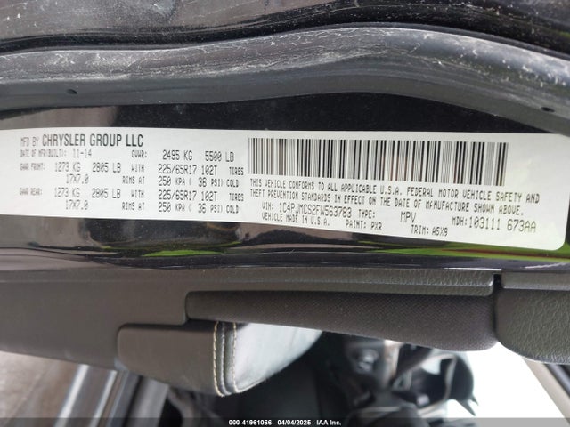 Jeep Cherokee 2015 1C4PJMCS2FW563783 Image 9