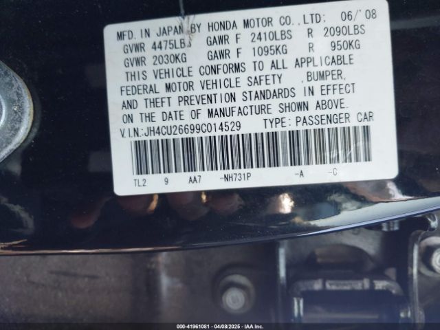 2009 ACURA TSX JH4CU26699C014529 Photo 8