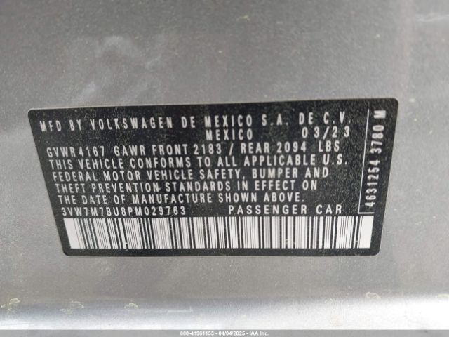3VW7M7BU8PM029763 Volkswagen Jetta 1.5t Se
