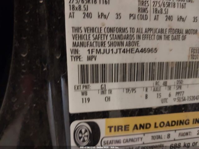 1FMJU1JT4HEA46965 Ford Expedition Xlt