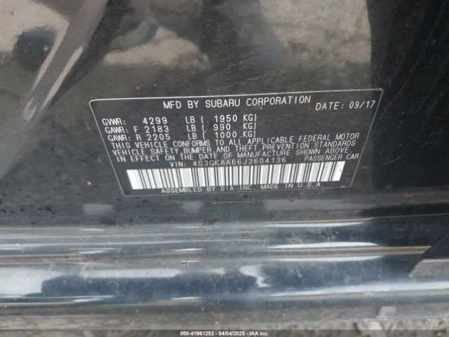 4S3GKAA66J3604136 Subaru Impreza 2.0i