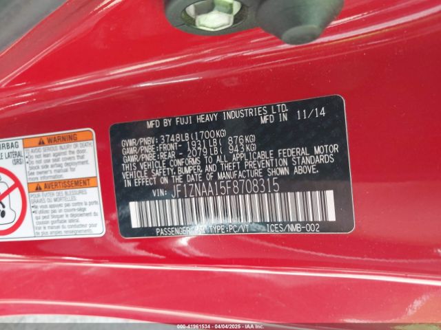 JF1ZNAA15F8708315 Scion FR-S