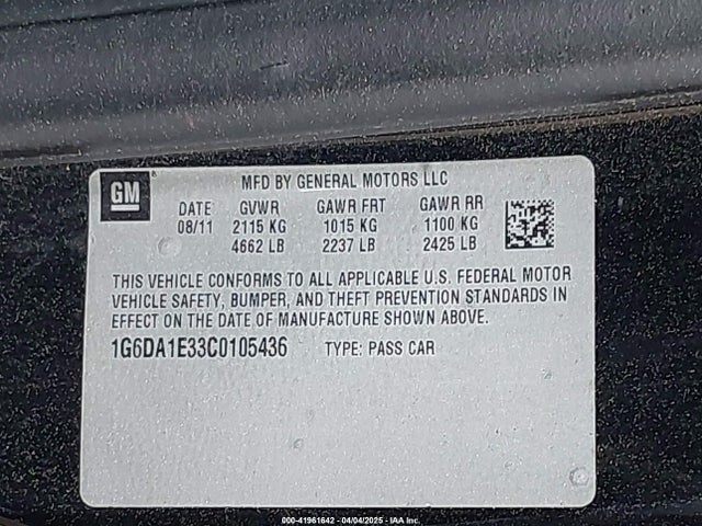 2012 CADILLAC CTS 1G6DA1E33C0105436 Photo 8