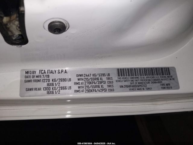 ZFBHRFAB0L6P15232 RAM Promaster City Tradesman