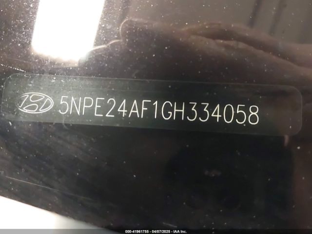 5NPE24AF1GH334058 Hyundai SONATA SE