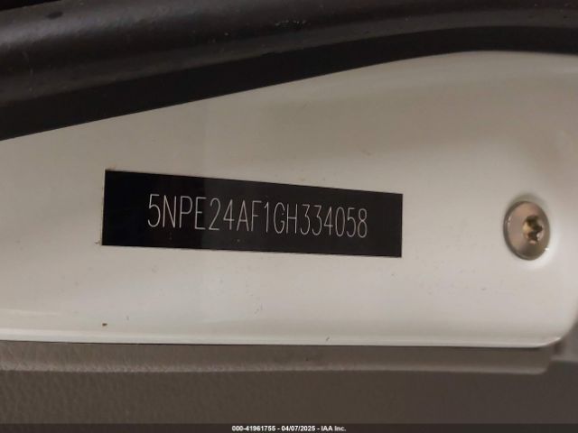 5NPE24AF1GH334058 Hyundai SONATA SE