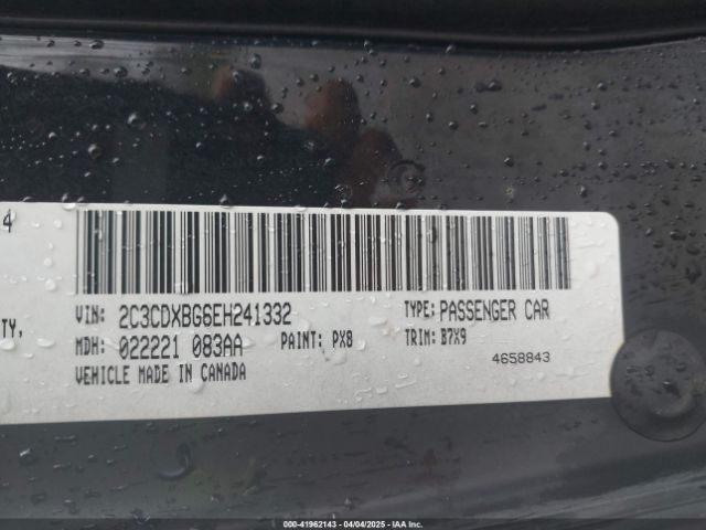 2C3CDXBG6EH241332 Dodge Charger Se
