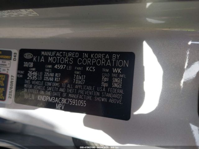 KNDPM3AC8K7591055 KIA Sportage Lx