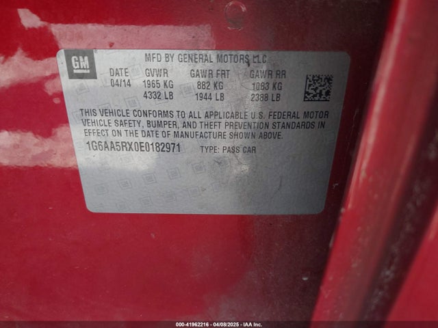 2014 CADILLAC ATS 1G6AA5RX0E0182971 Photo 8