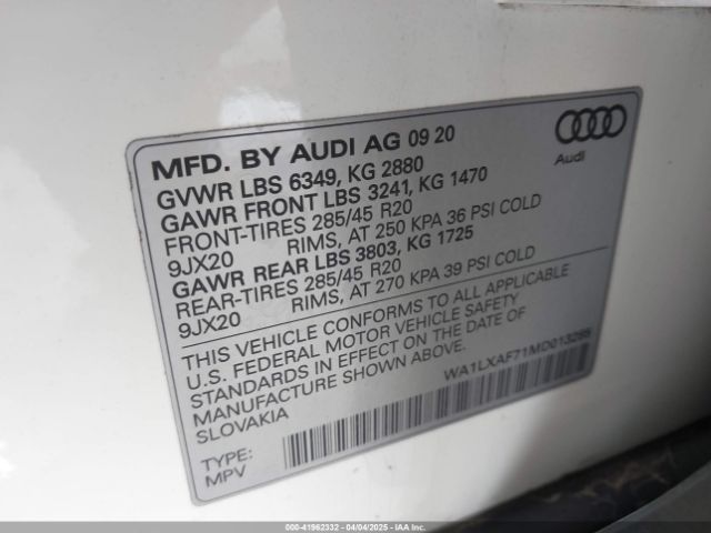 2021 AUDI Q7 WA1LXAF71MD013285 Photo 8