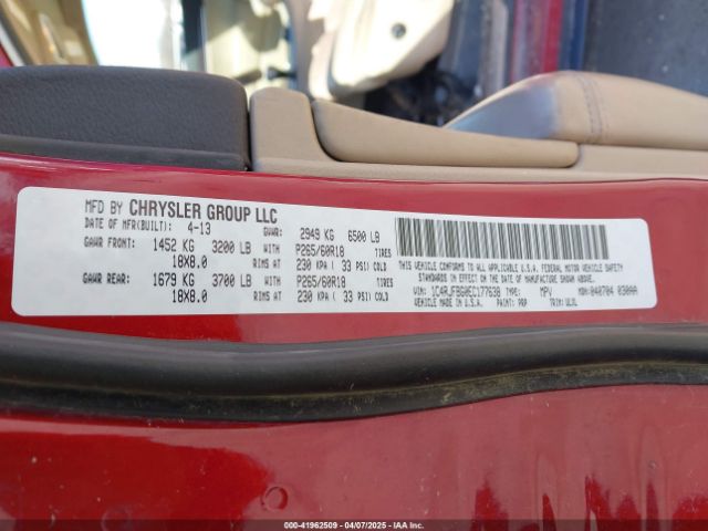 1C4RJFBG0EC177638 Jeep Grand Cherokee Limited