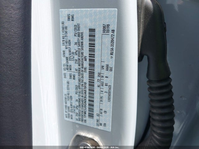 Ford Escape Active 2025 1FMCU0GNXSUA81910 Image 9