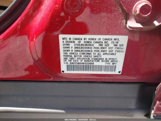 2006 ACURA MDX 2HNYD18846H530686 Photo 8