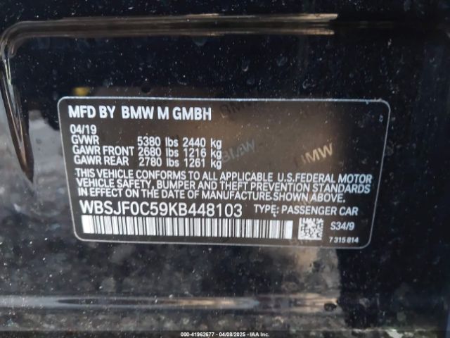 WBSJF0C59KB448103 BMW M5 Competition