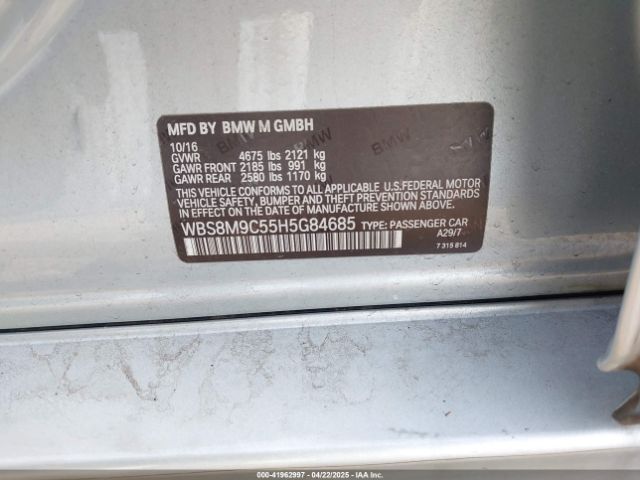 2017 BMW M3 WBS8M9C55H5G84685 Photo 8
