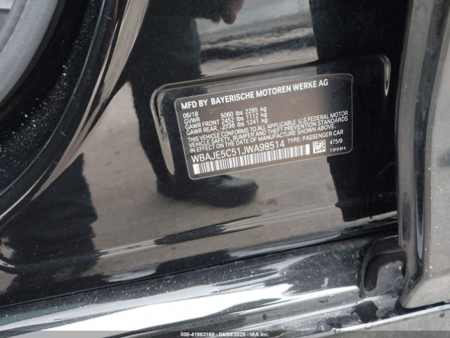 2018 BMW 540I WBAJE5C51JWA98514 Photo 8