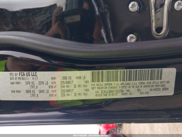 3C4NJCBB0HT652764 Jeep New Compass Latitude Fwd