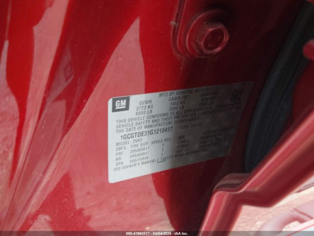 1GCGTDE31G1210417 Chevrolet Colorado Z71
