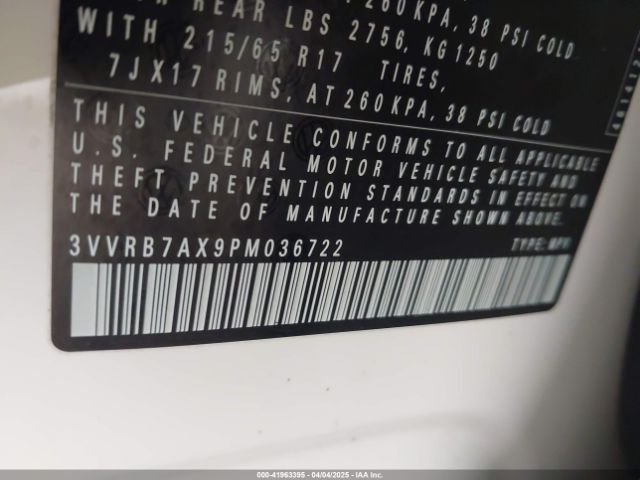 3VVRB7AX9PM036722 Volkswagen Tiguan 2.0t S