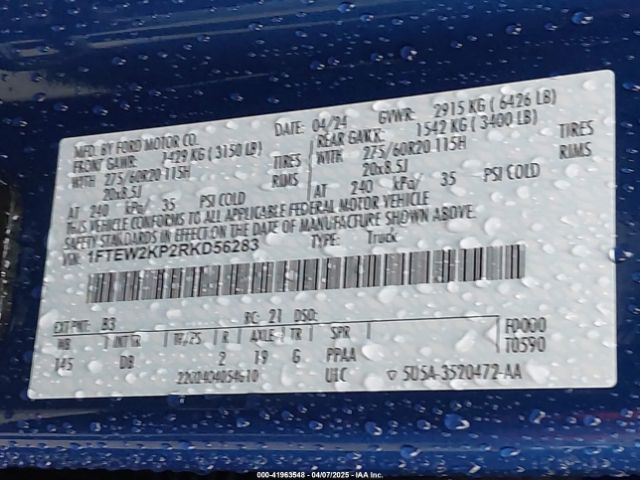 1FTEW2KP2RKD56283 Ford F-150 Stx