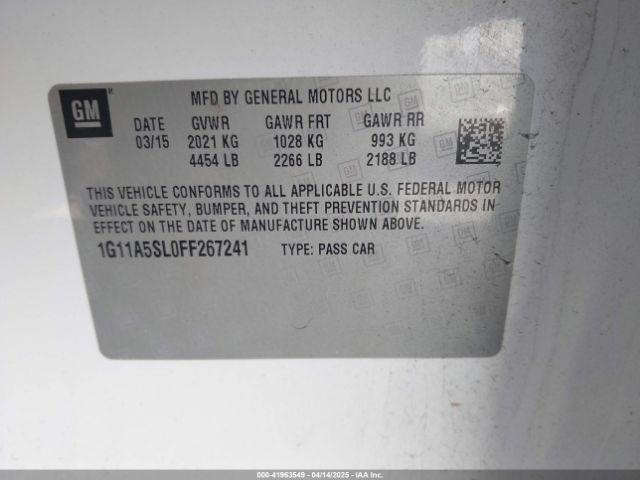 1G11A5SL0FF267241 Chevrolet Malibu 1fl
