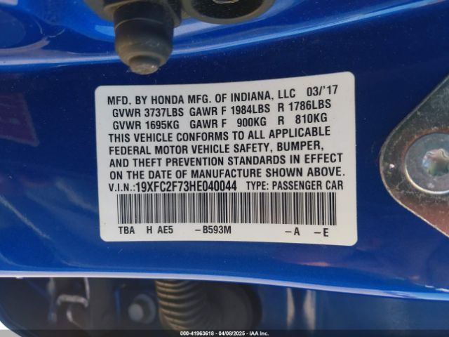 19XFC2F73HE040044 Honda CIVIC EX