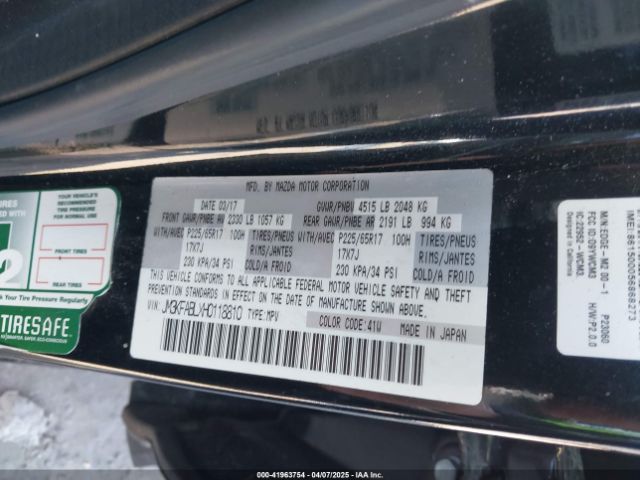JM3KFABLXH0118810 Mazda CX-5 SPORT