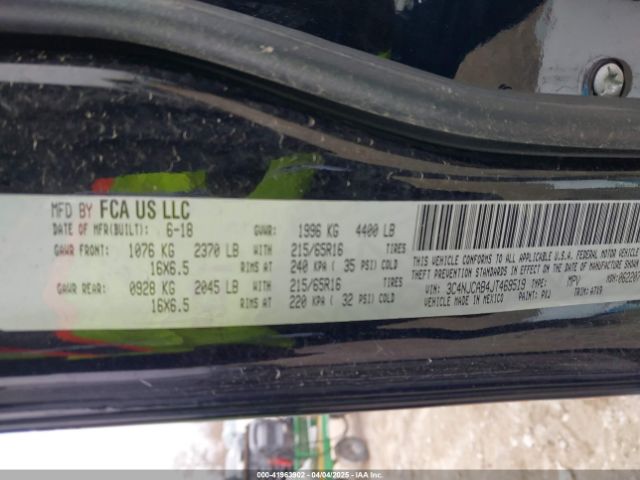 3C4NJCAB4JT469519 Jeep Compass Sport Fwd