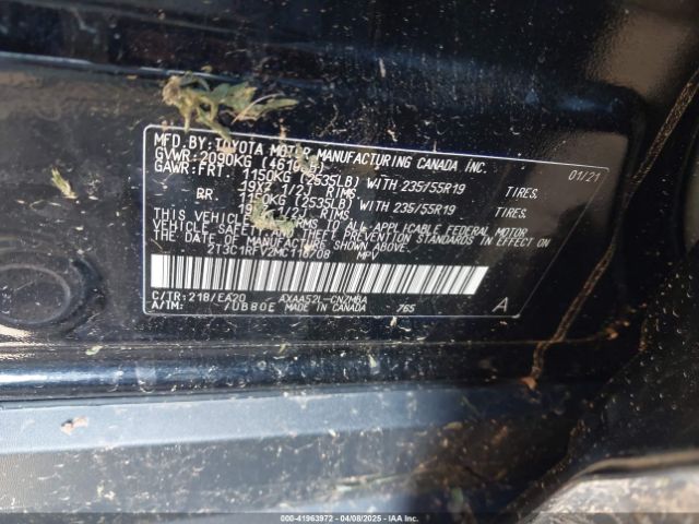 2T3C1RFV2MC116708 Toyota Rav4 Xle Premium