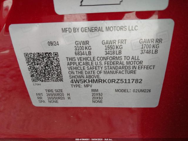 4W5KHMRK0RZ511782 Acura Zdx A-spec