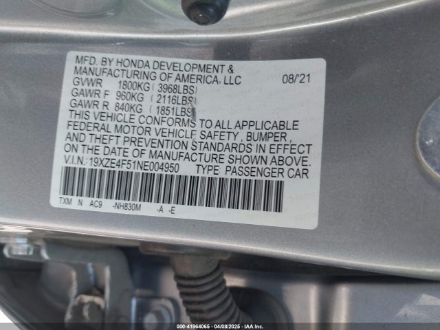 Honda leb6 2022 19XZE4F51NE004950 Image 9