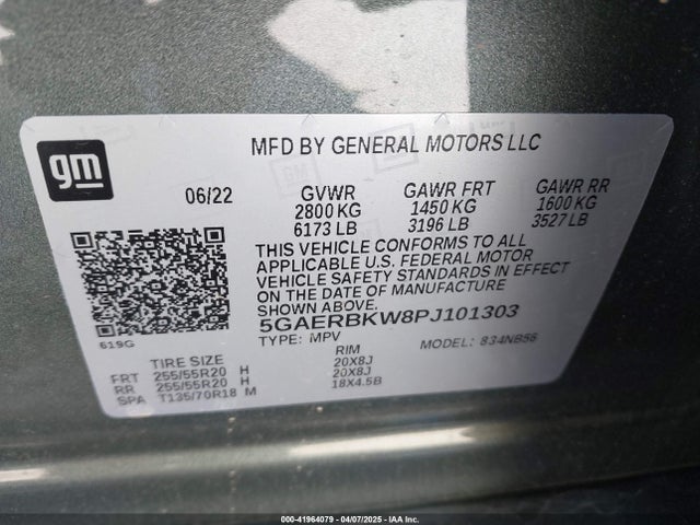 5GAERBKW8PJ101303 Buick Enclave Essence Fwd