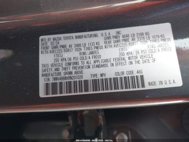 7MMVABBMXRN201029 Mazda Cx-50 2.5 S Preferred