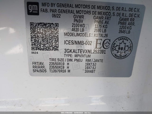 GMC lyx 2022 3GKALTEVXNL253391 Image 9