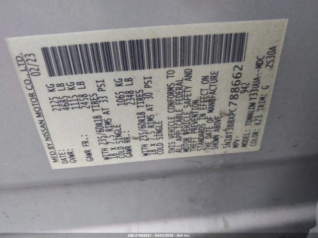 2023 NISSAN ROGUE 5N1BT3BBXPC788662 Photo 8