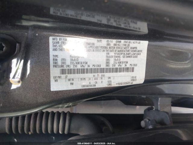 1FADP3L94FL241243 Ford FOCUS ST