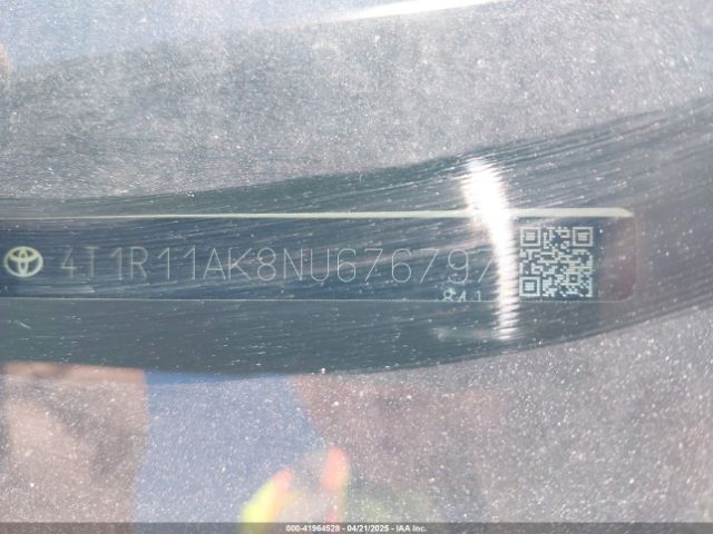 4T1R11AK8NU676797 Toyota CAMRY LE