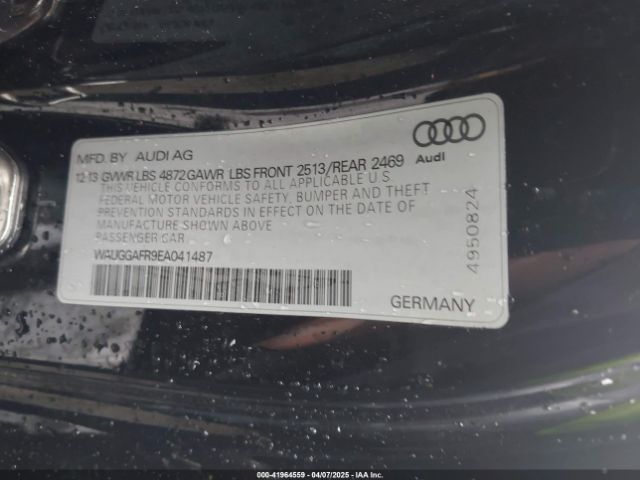 WAUGGAFR9EA041487 Audi S5 3.0t Premium Plus