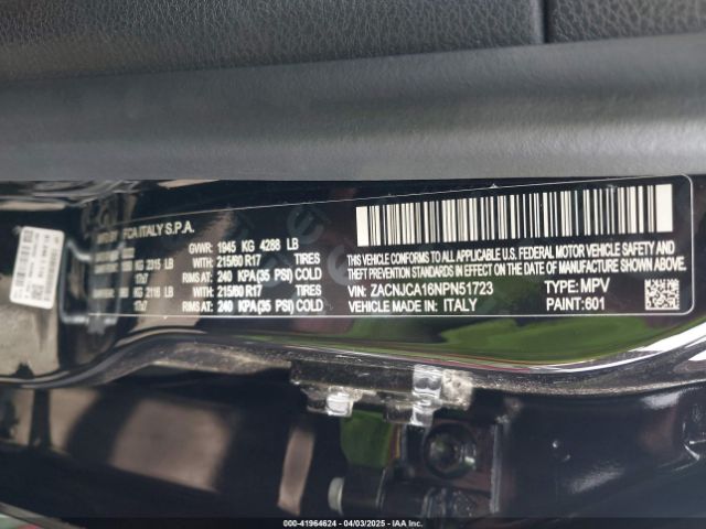ZACNJCA16NPN51723 Jeep Renegade Sport Fwd